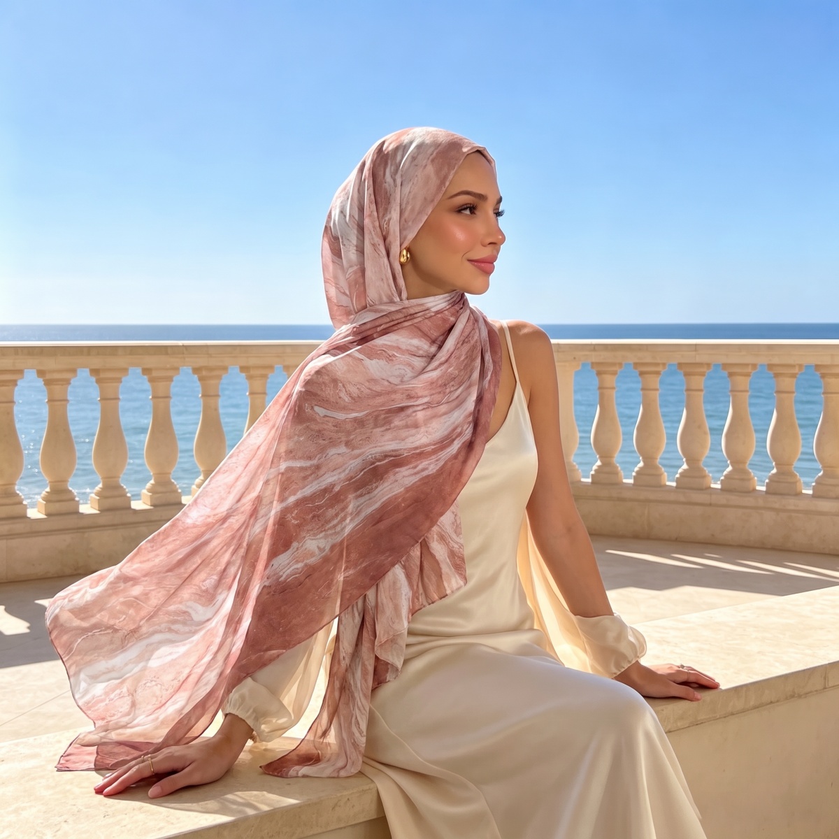 Cashmere Pashmina Wrap - Kadın Eşarbı Paşmina Bandana Başörtüsü Şal
