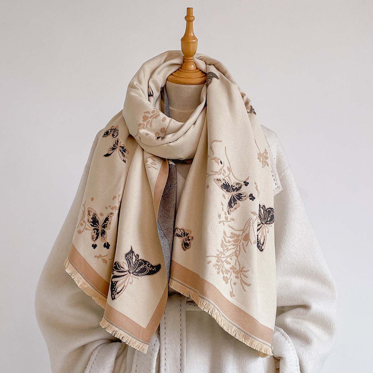 Kadınlar için İmitasyon Kaşmir - Cashmere Pashmina Wrap incelemesi ve fiyatı