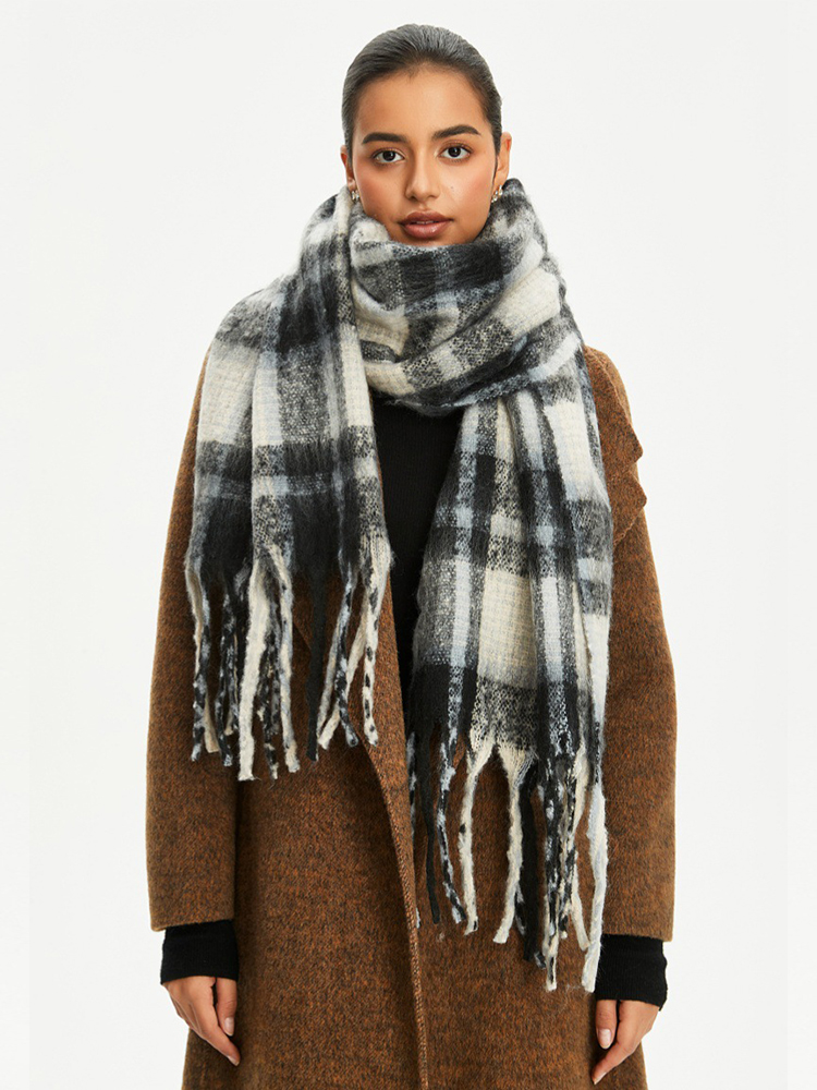 Kadın Erkek Örme Vintage Ekose - Wool Scarf Men incelemesi ve fiyatı