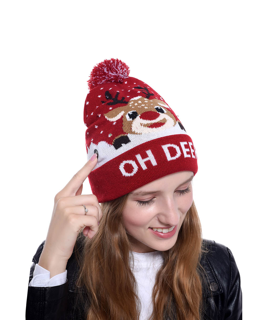 Örme LED yılbaşı şapka bere sı - Knit Beanie Hat Warm incelemesi ve fiyatı