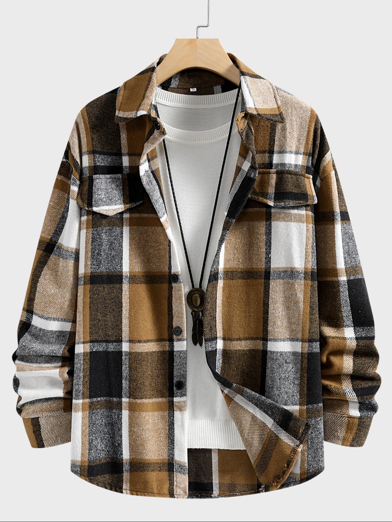 Retro Ekose Gömlek Erkekler Ra - Flannel Shirt Lined incelemesi ve fiyatı